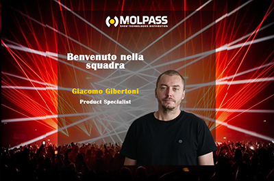 Molpass dà il benvenuto nella squadra a Giacomo Gibertoni come Product Specialist